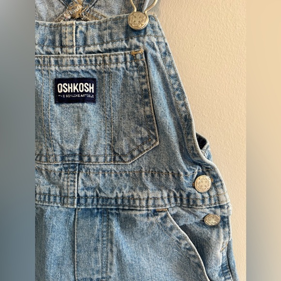 Y2K Oshkosh Denim Overall Romper 24M - Picture 3 of 3